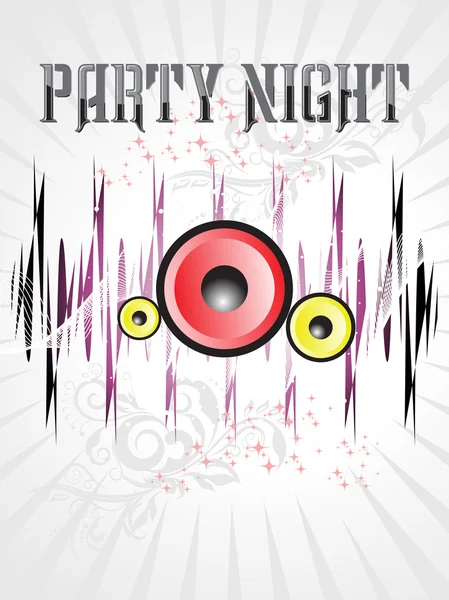 Party night illustration — Stock Vector