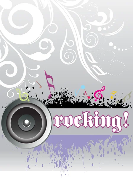 Fond de rocking abstrait — Image vectorielle