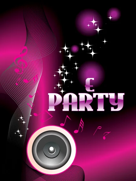 Illustration of e party background — Stock Vector