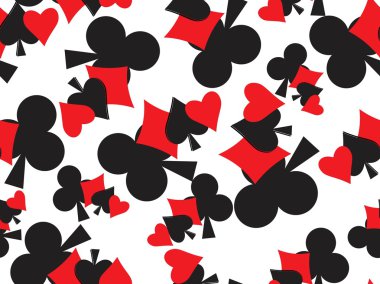 Background with playing cards clipart