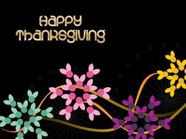 Card for thanksgiving day clipart