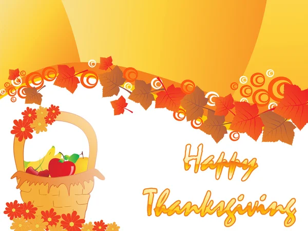 Carte pour le jour de Thanksgiving — Image vectorielle