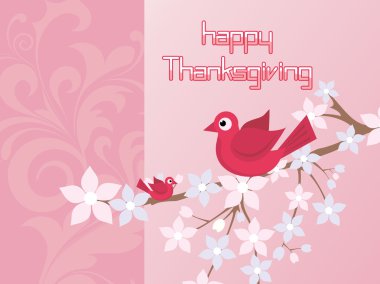 Illustration for happy thankgiving day clipart