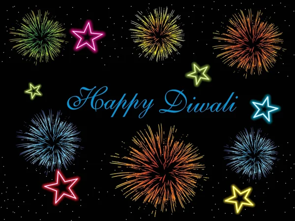 Antecedentes para a celebração do diwali — Vetor de Stock