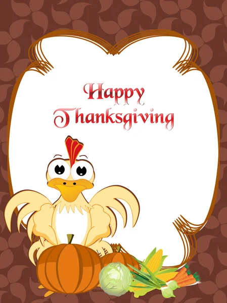 Illustration för happy thanksgiving day — Stock vektor