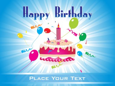 Happy birthday background clipart