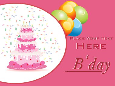 Happy birthday background clipart