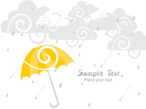 Illustration du jour de pluie — Image vectorielle