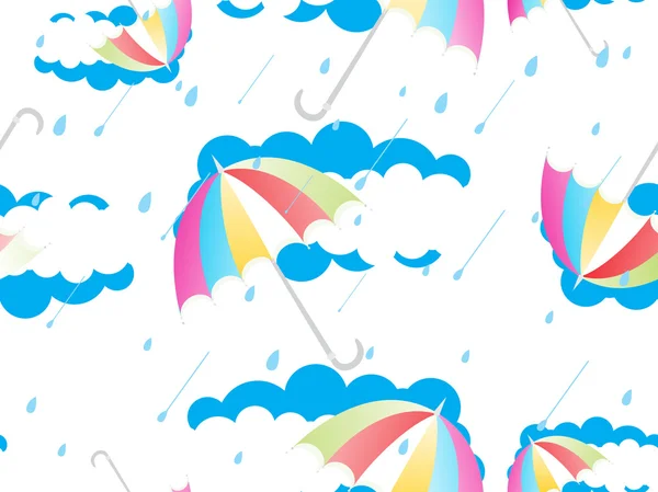 雨の日の図 — ストックベクタ