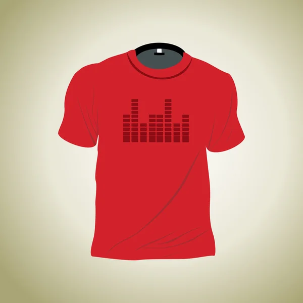 Hintergrund mit isoliertem T-Shirt — Stockvektor
