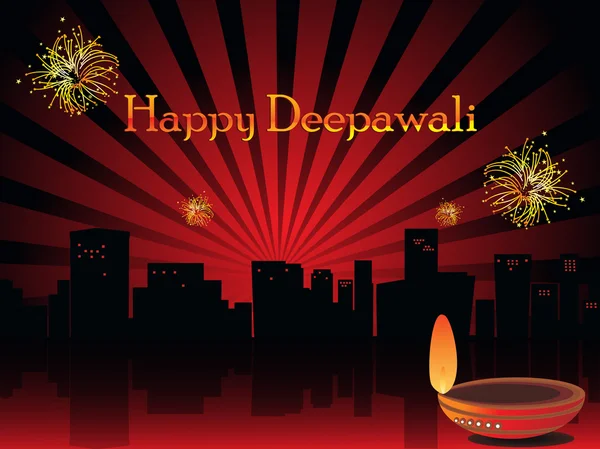 Ilustracja do obchodów Diwali — Wektor stockowy
