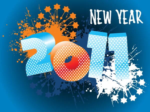 Fond d'écran pour la nouvelle année 2011 — Image vectorielle