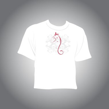 arka plan ile izole tshirt