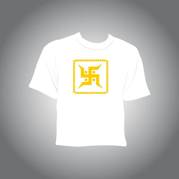 Hintergrund mit isoliertem T-Shirt — Stockvektor