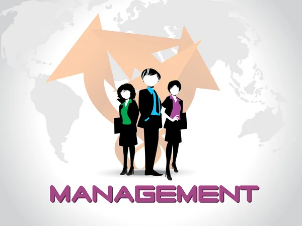 Backgorund di gestione aziendale vettoriale — Vettoriale Stock