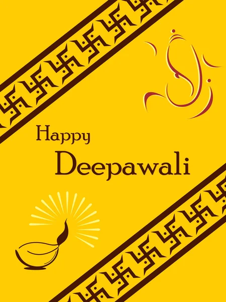 Vektor illustration för happy diwali — Stock vektor
