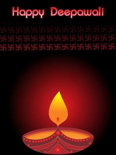 Vektor-Illustration für glückliche Diwali — Stockvektor