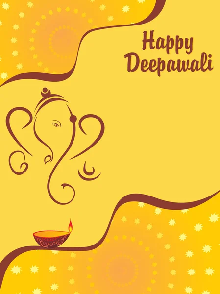 Vektor-Illustration für glückliche Diwali — Stockvektor