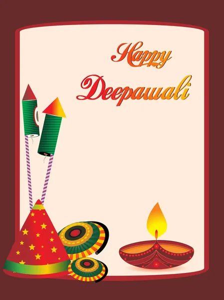 Εικονογράφηση φορέας για ευτυχισμένο diwali — Διανυσματικό Αρχείο