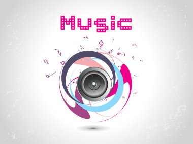 Illustration of musical background clipart