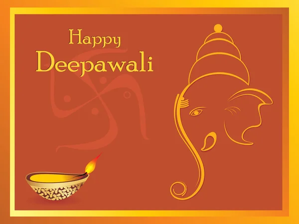 Illustration pour la célébration du diwali — Image vectorielle