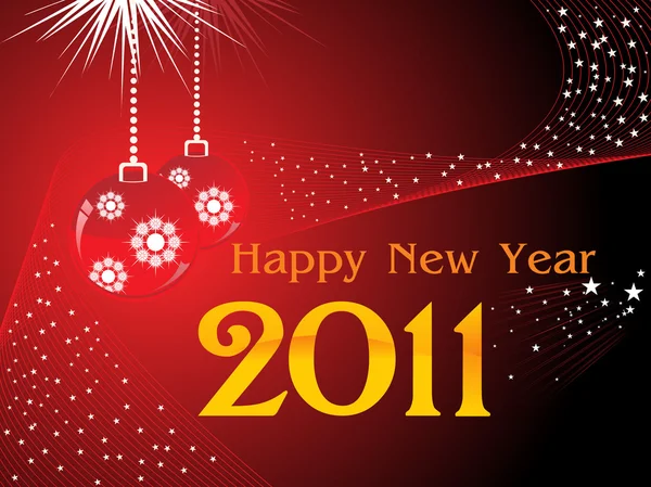 Fond d'écran pour la nouvelle année 2011 — Image vectorielle