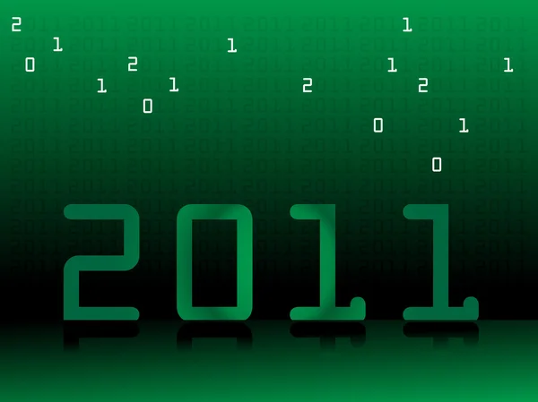2011 año nuevo fondo de pantalla — Archivo Imágenes Vectoriales