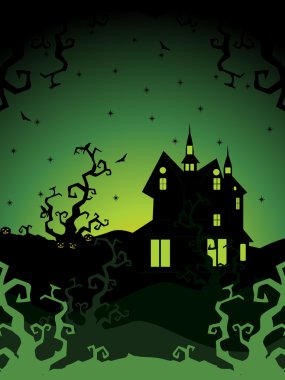 Illustration for happy halloween celebration clipart