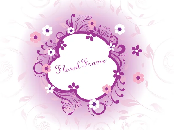 Creative floral pattern frame — Stock Vector