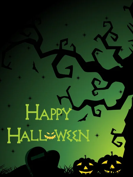 Illustratie voor happy halloween-viering — Stockvector
