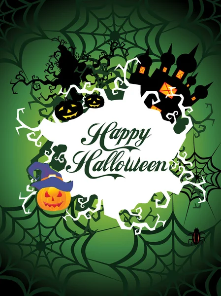 Illustration für fröhliche Halloween-Feier — Stockvektor