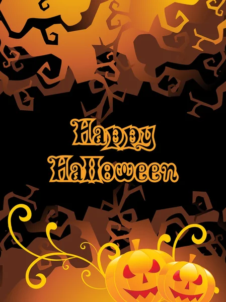 Illustrazione per felice festa di Halloween — Vettoriale Stock