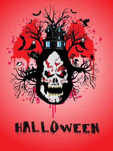 Illustration zu Halloween — Stockvektor
