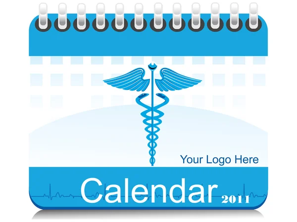 Vektor 2011 orvosi naptár — Stock Vector
