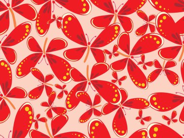 Beautiful butterfly pattern background clipart