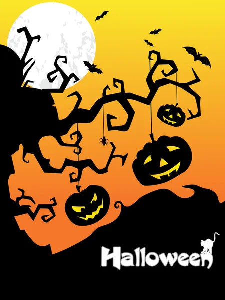 Illustration für die Halloween-Feier — Stockvektor