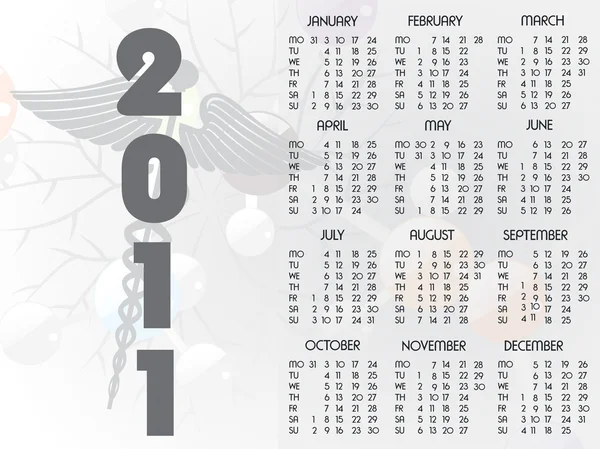 ベクトル カレンダー 2011 年 — ストックベクタ