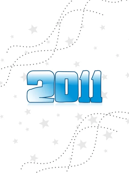 Stylový vzor tapety pro rok 2011 — Stockový vektor