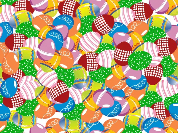 Цветные пасхальные яйца фон — стоковый вектор