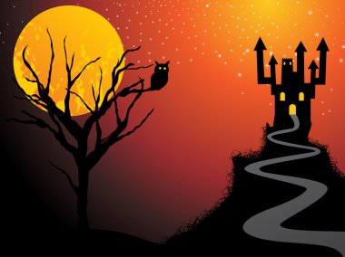 Illustration of halloween background clipart