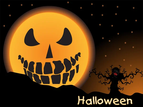 Hintergrund für die Halloween-Feier — Stockvektor