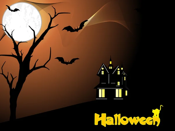 Illustratie van halloween achtergrond — Stockvector