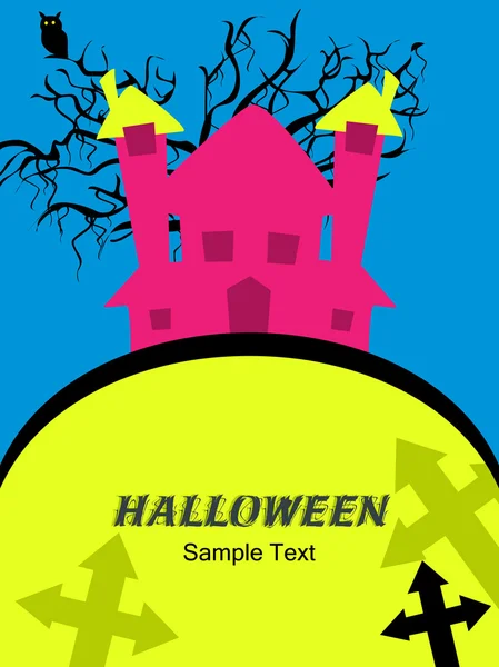 Fond effrayant halloween — Image vectorielle