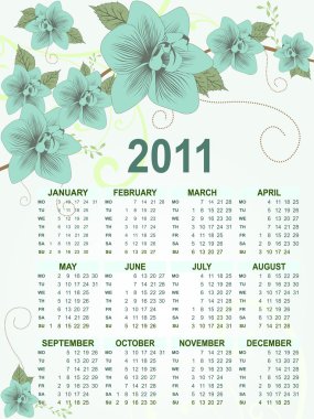 Takvim için yeni yıl 2011