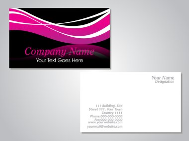 Background with set of business card clipart