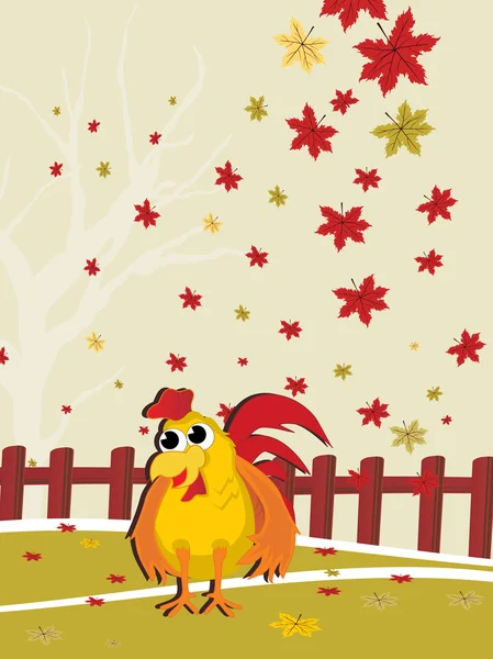 Seasonal background illustration — Stock Vector