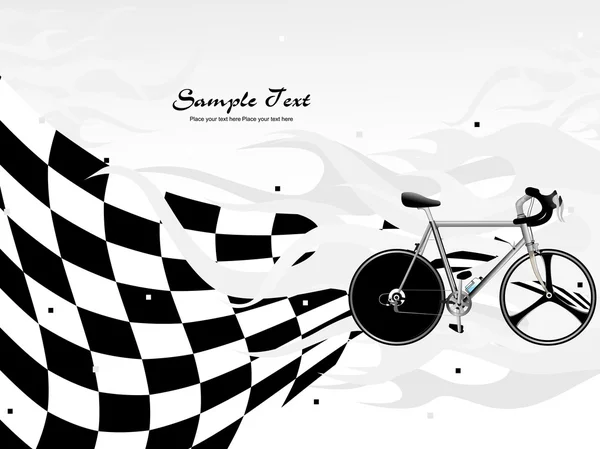 Vélo de course vectoriel sur fond — Image vectorielle