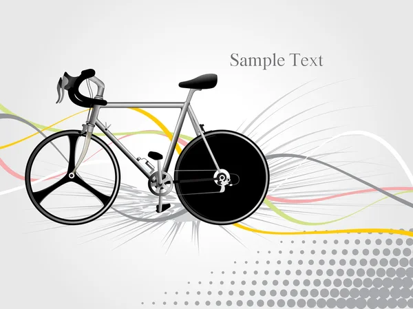 Διάνυσμα αγωνιστικά ποδήλατο σε φόντο — Διανυσματικό Αρχείο