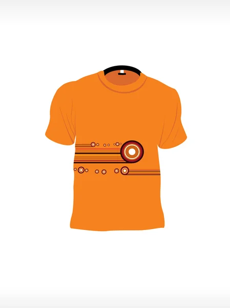 Vector illustration of isolated tshirt — Stock Vector
