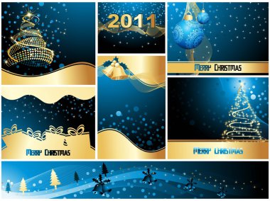 Merry Xmas And Happy New Year Collection clipart